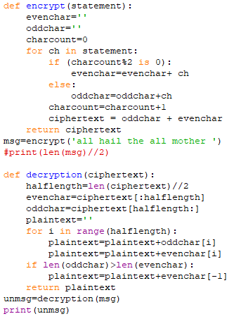 Encryption and Decryption